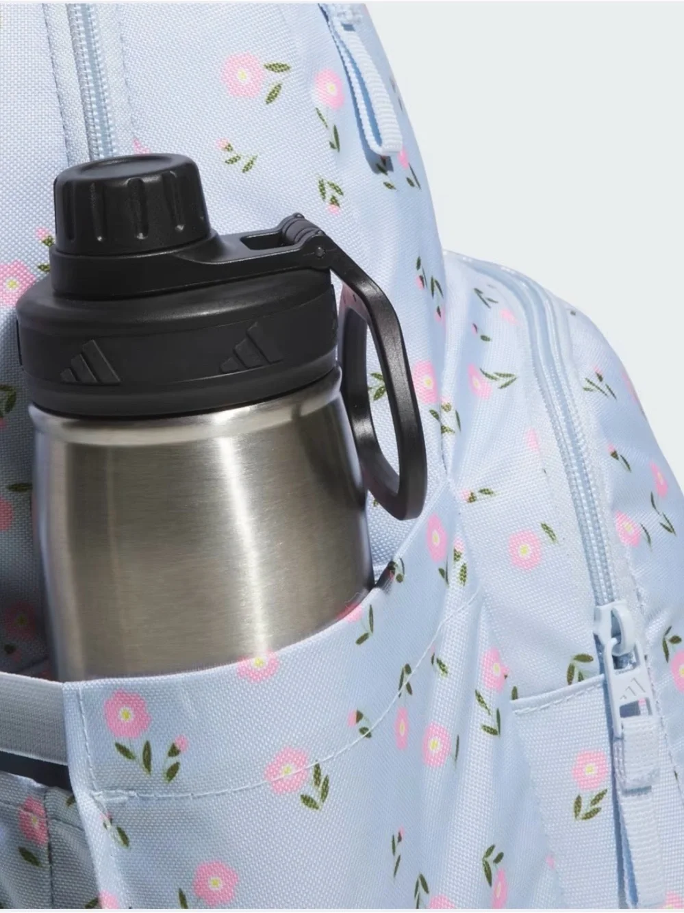 adidas Light Blue Floral Kids Backpack